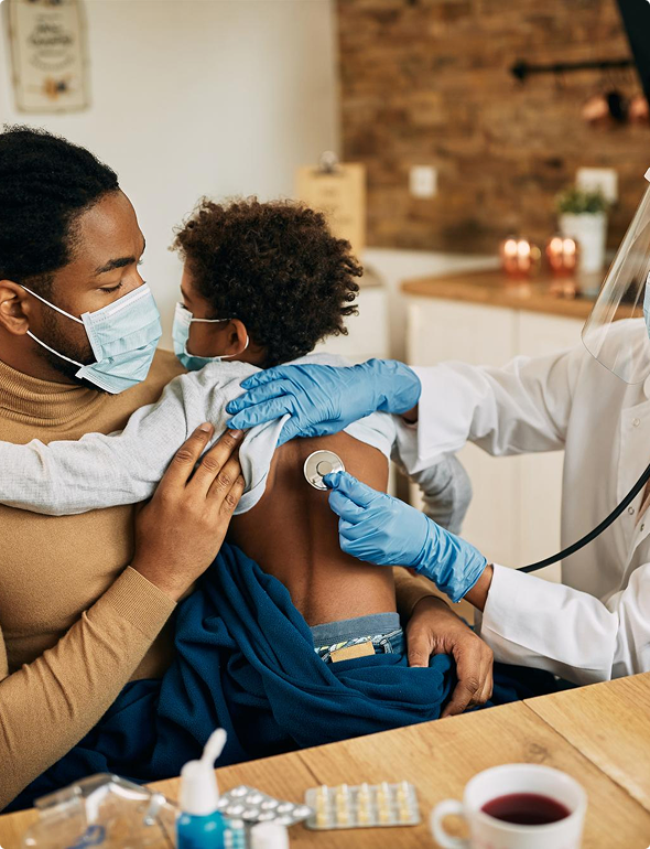 Doctor with child